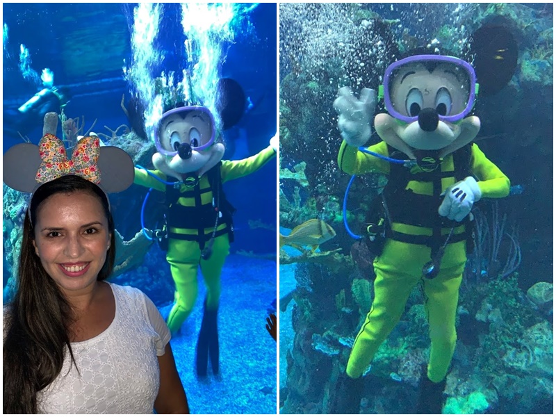 Mickey faz mergulho no Epcot para celebrar o dia Mundial do Oceano