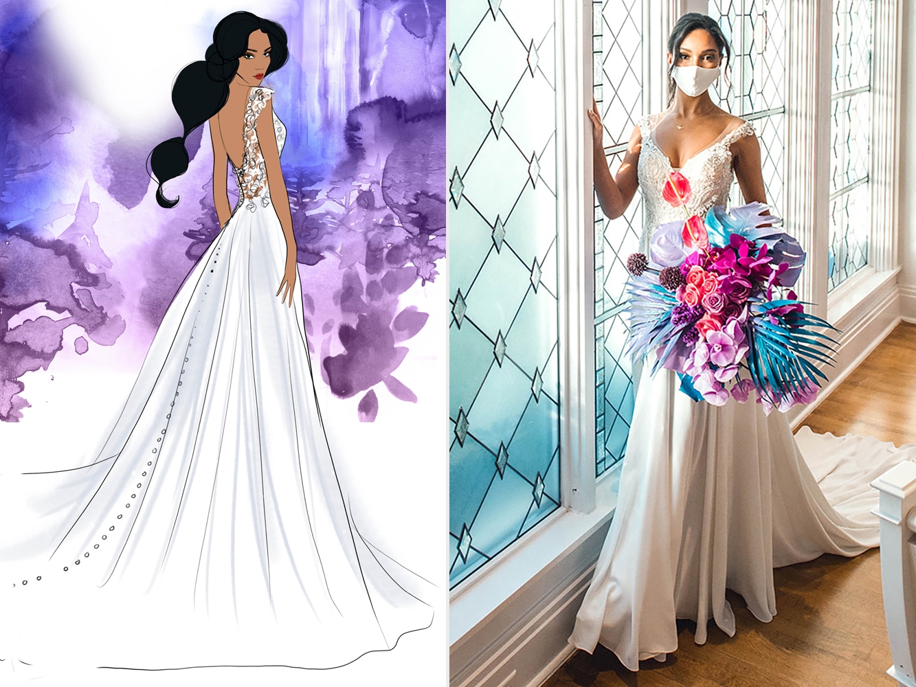 Deixe-se encantar pelos vestidos de noiva Disney Fairy Tale Weddings!