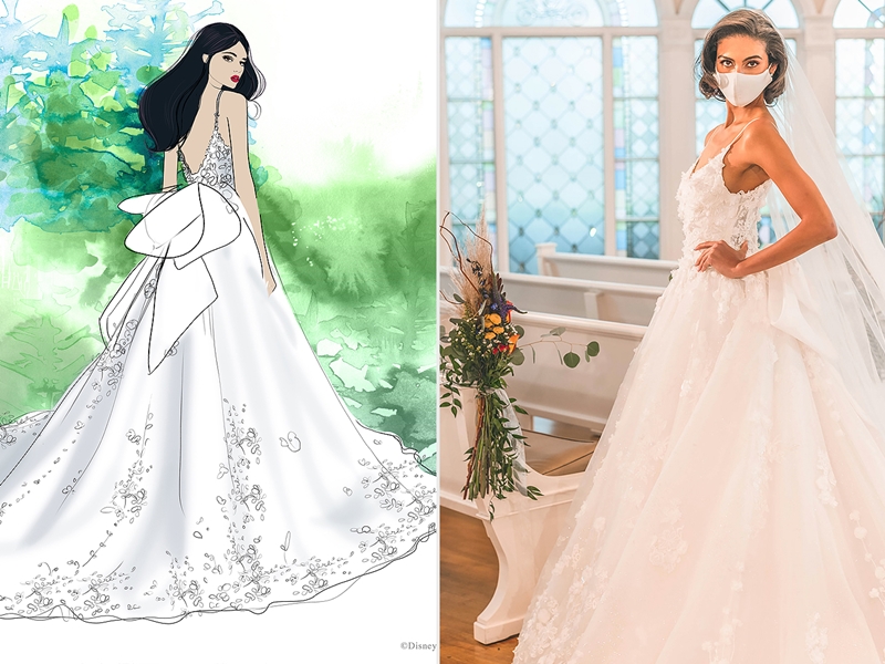 Deixe-se encantar pelos vestidos de noiva Disney Fairy Tale Weddings!