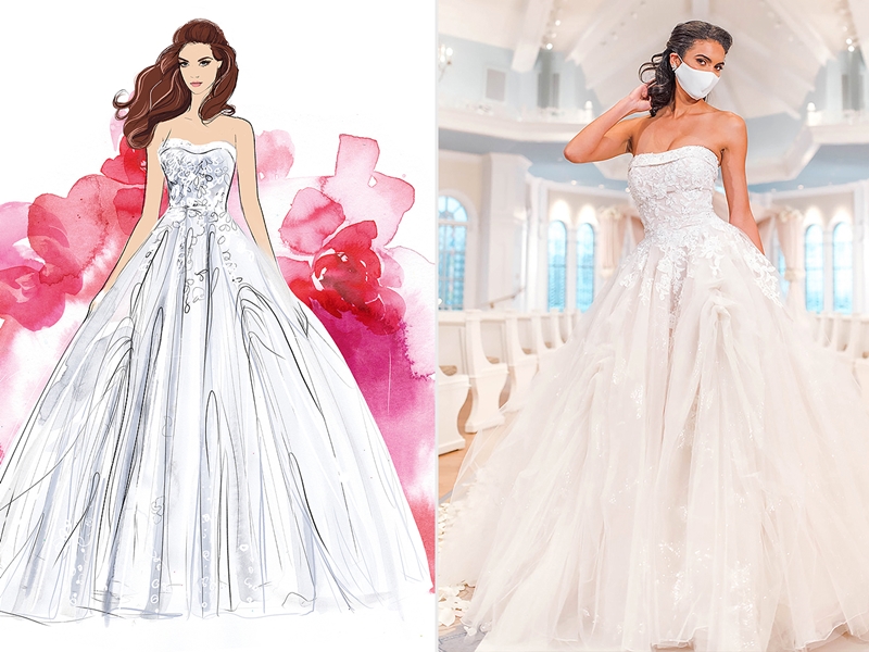 Deixe-se encantar pelos vestidos de noiva Disney Fairy Tale Weddings!